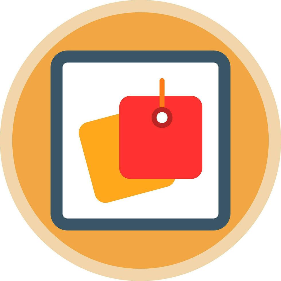 Sticky Notes Vector Icon Design