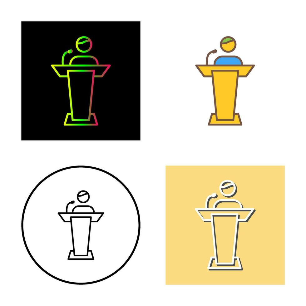 Elected Candidate Vector Icon
