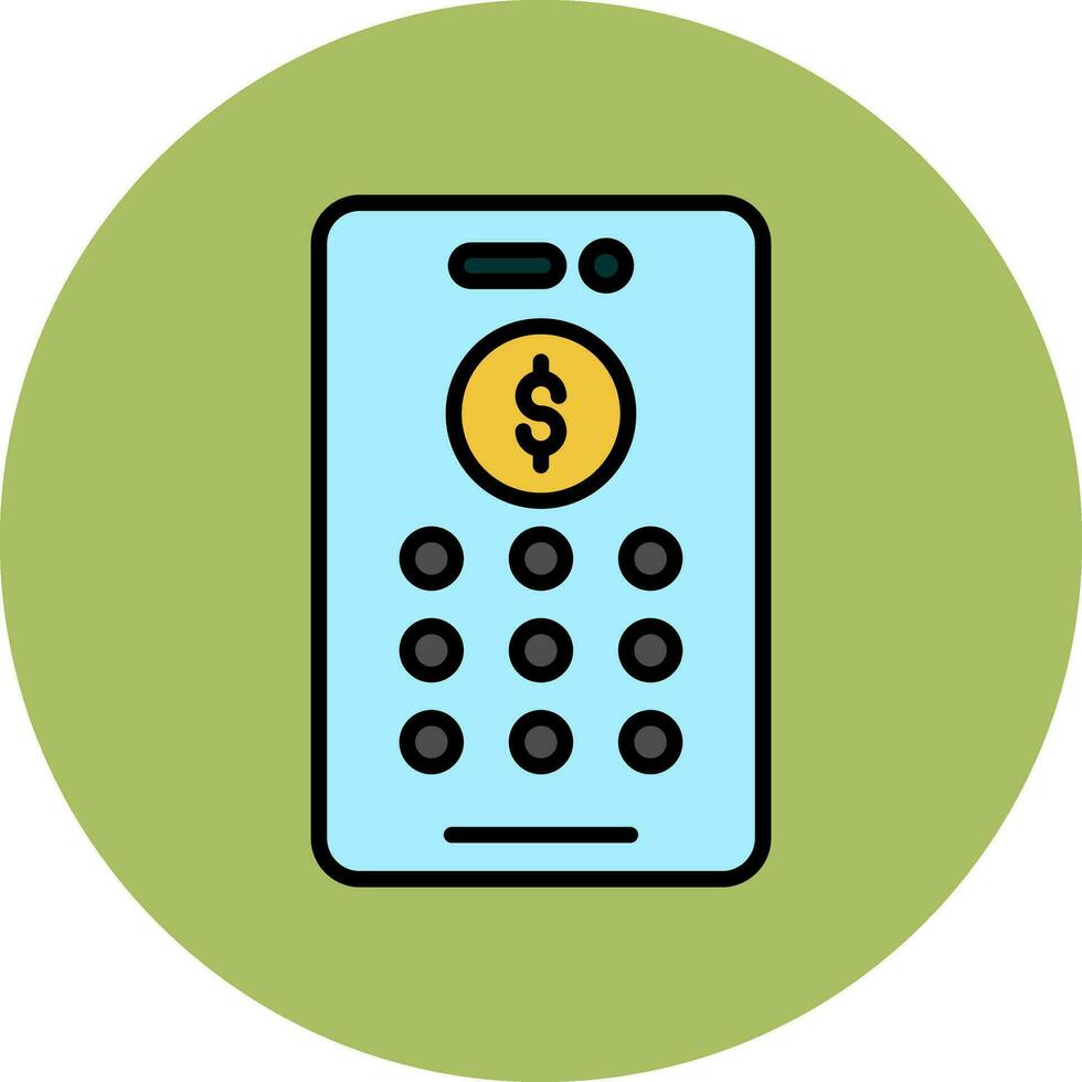 Banking Pin Code Vector Icon