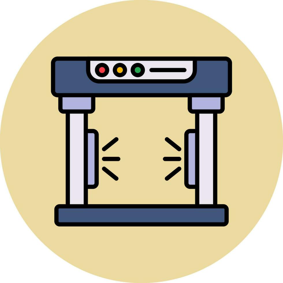 icono de vector de detector de metales