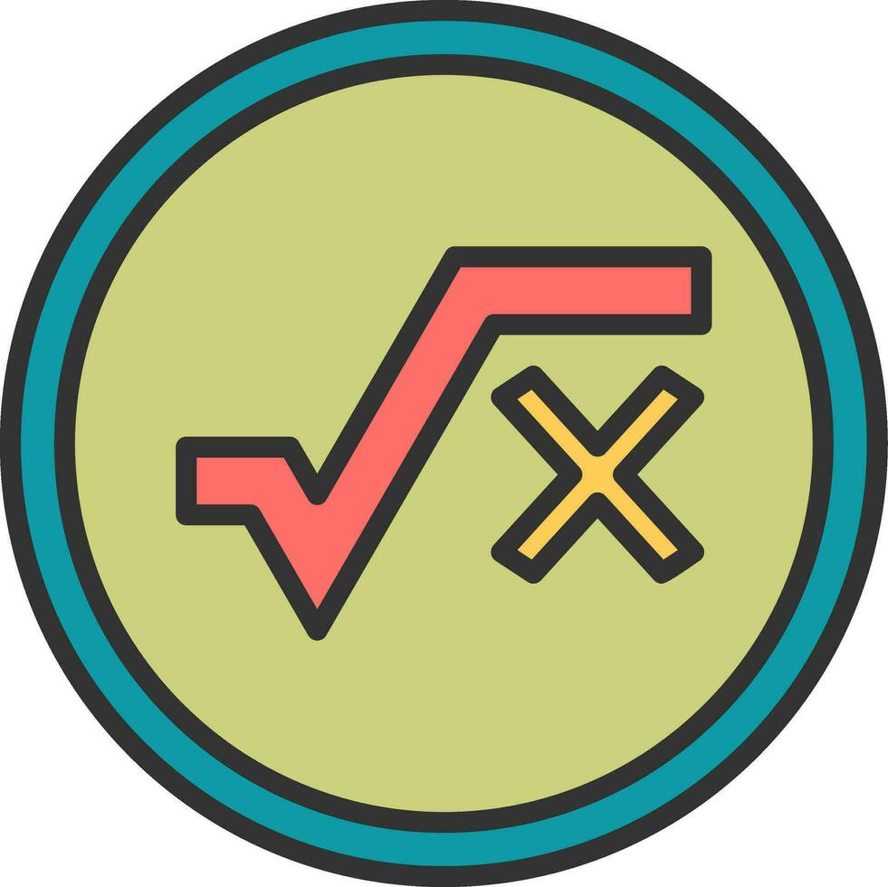 Square Root Vector Icon