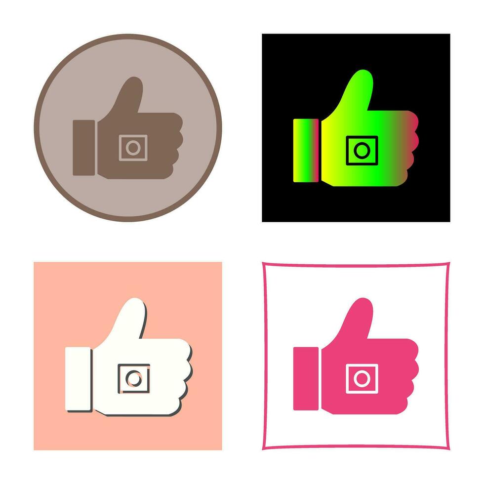 Unique Like Marketing Vector Icon