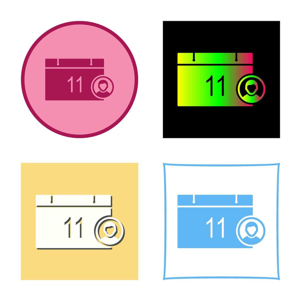 Unique Event Management Vector Icon