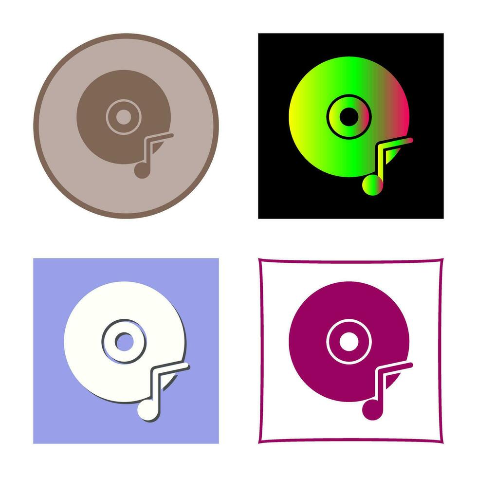 Music CD Vector Icon