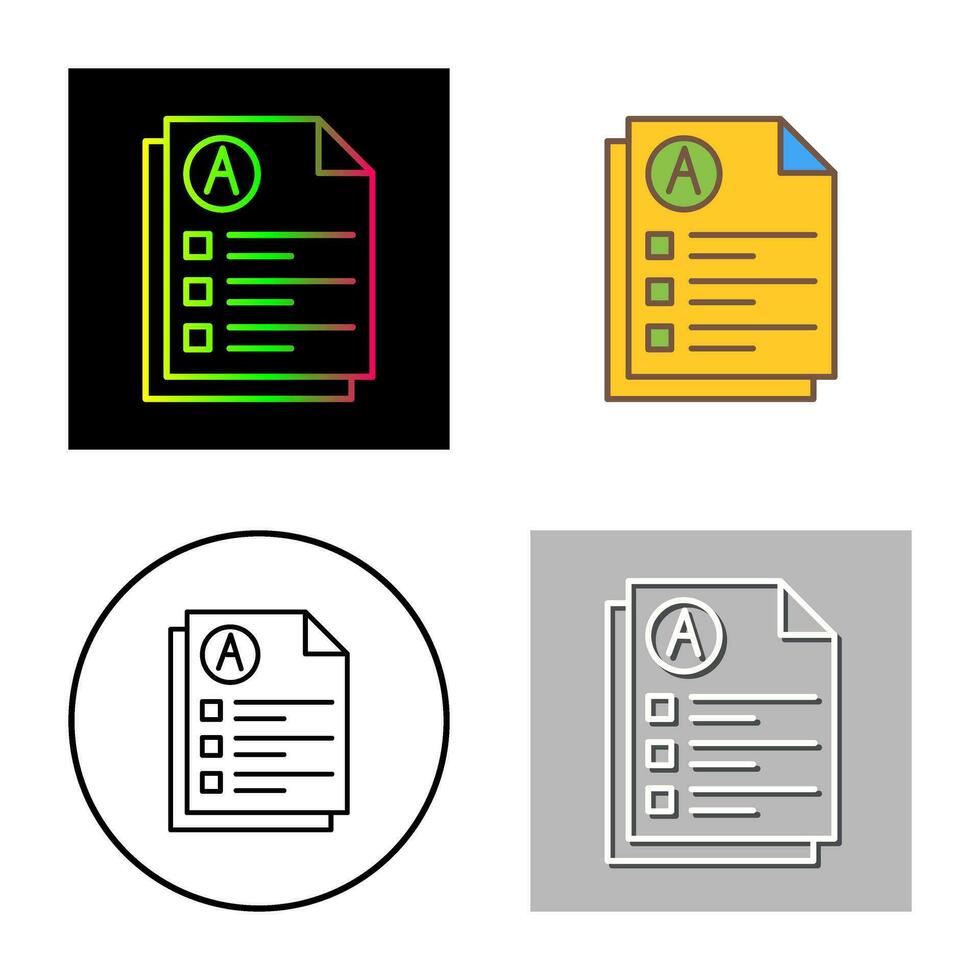 Exam Vector Icon