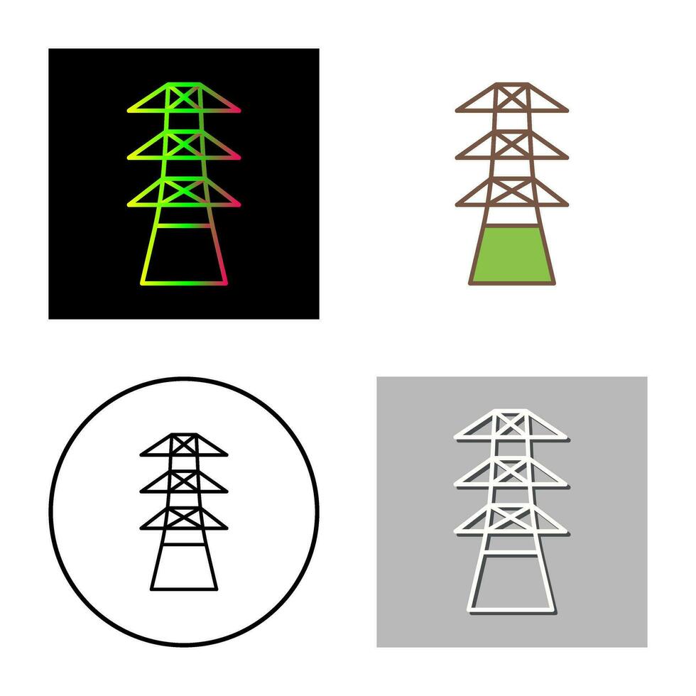 icono de vector de torre única