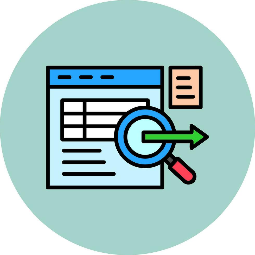 Data Query Vector Icon