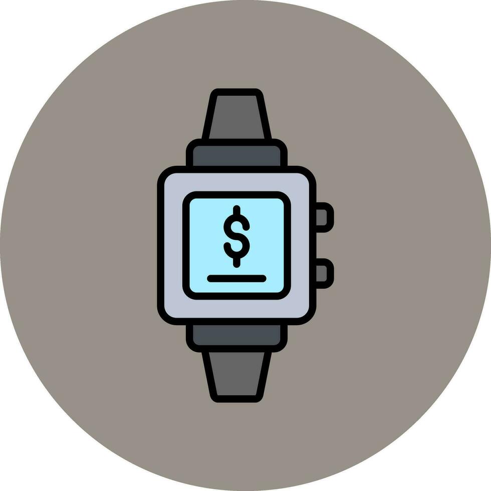 SmartWatch Payment Vector Icon
