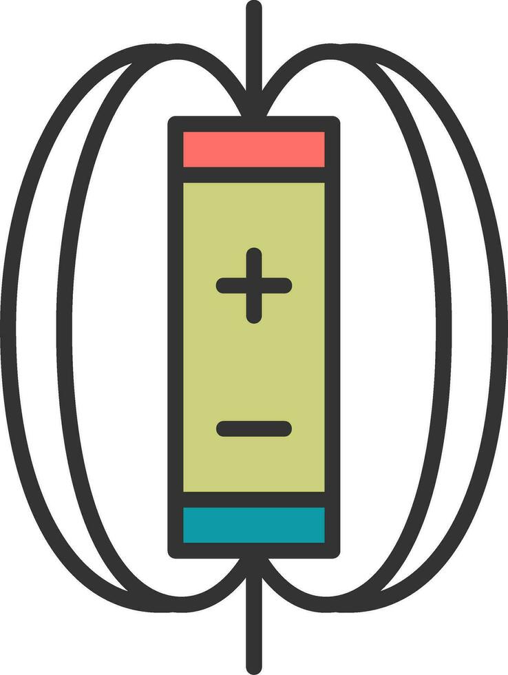 Magnetic Field Vector Icon