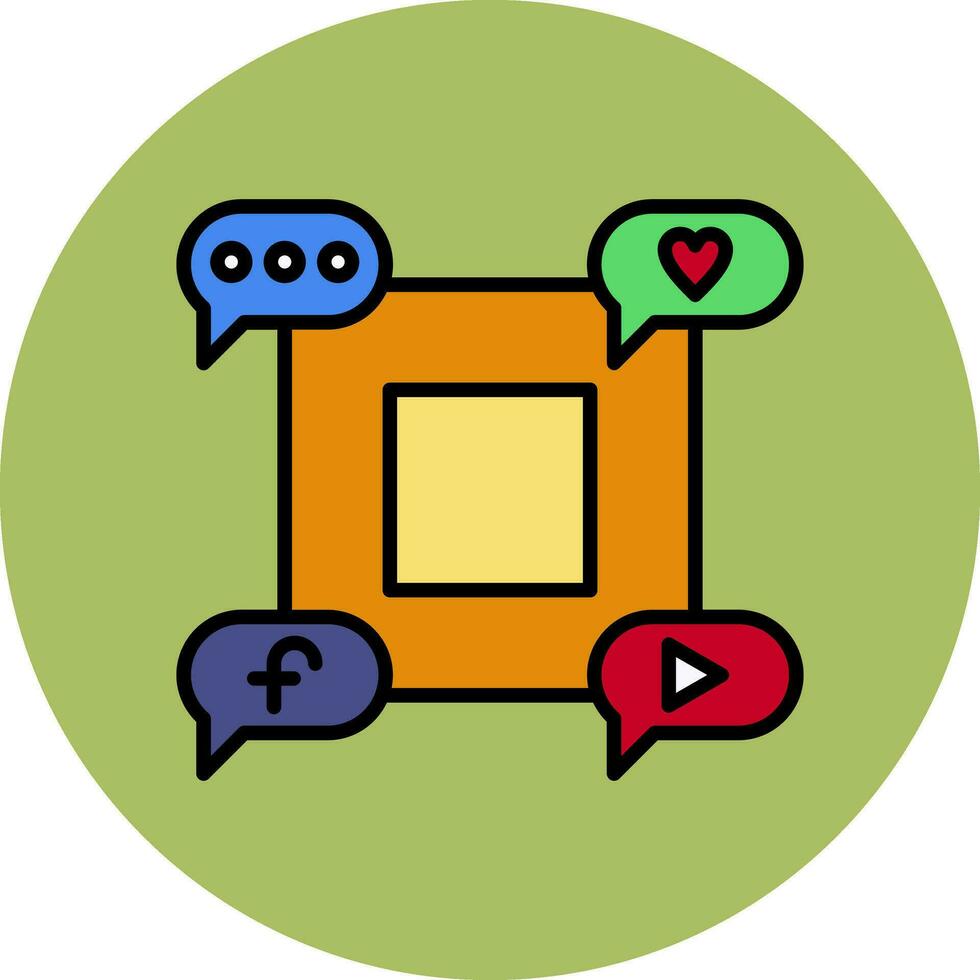 Social Media Vector Icon
