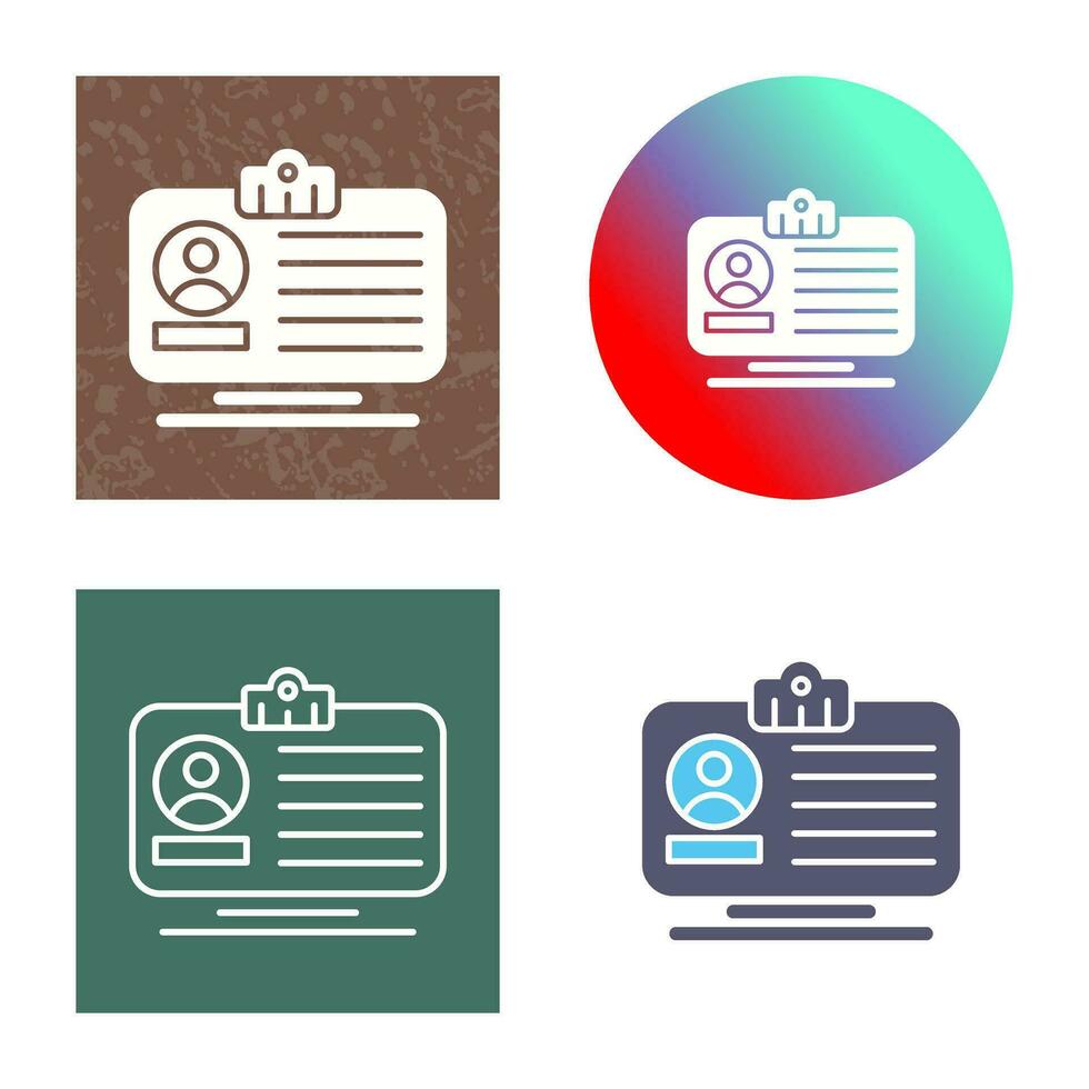 Id Card Vector Icon