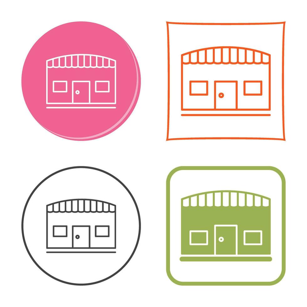 Unique Store Vector Icon