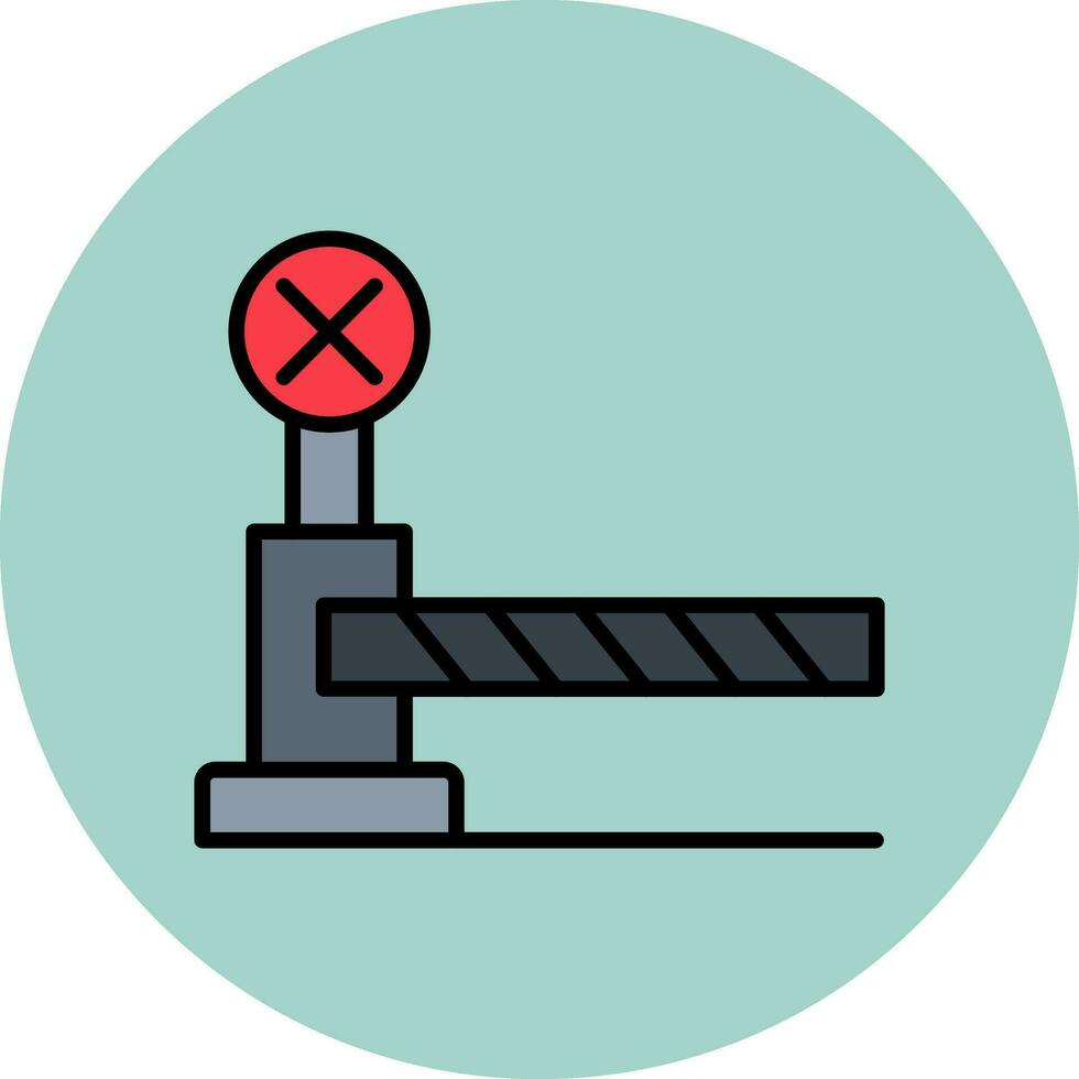 Level Crossing Vector Icon