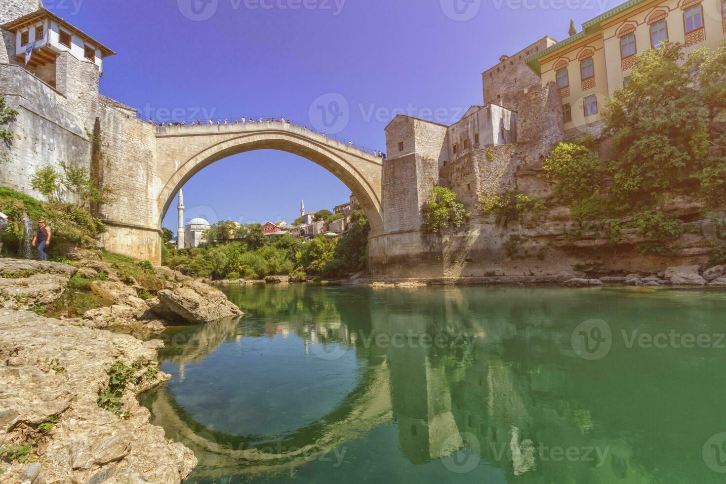 Stari Most, old bridge, Mostar, Bosnia and Herzegovina photo