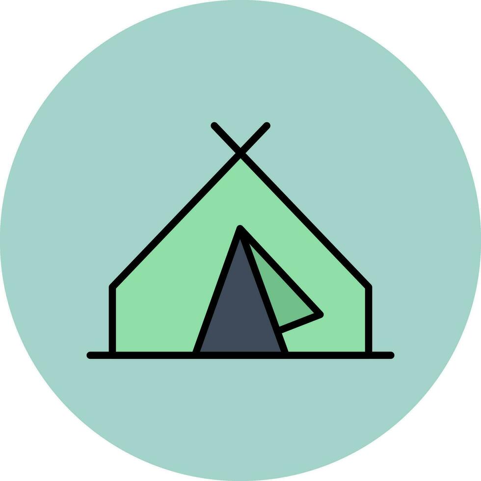 Tent Vector Icon
