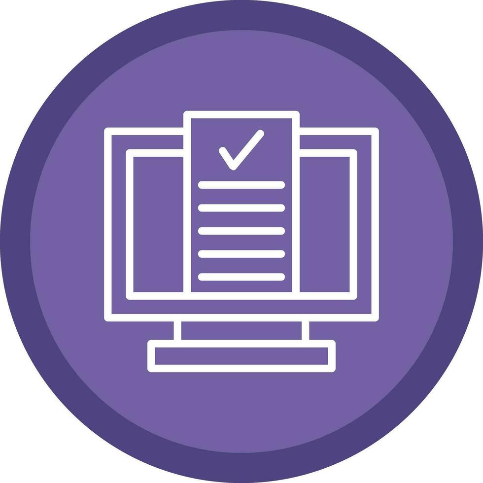 Desktop Computer Vector Icon Design