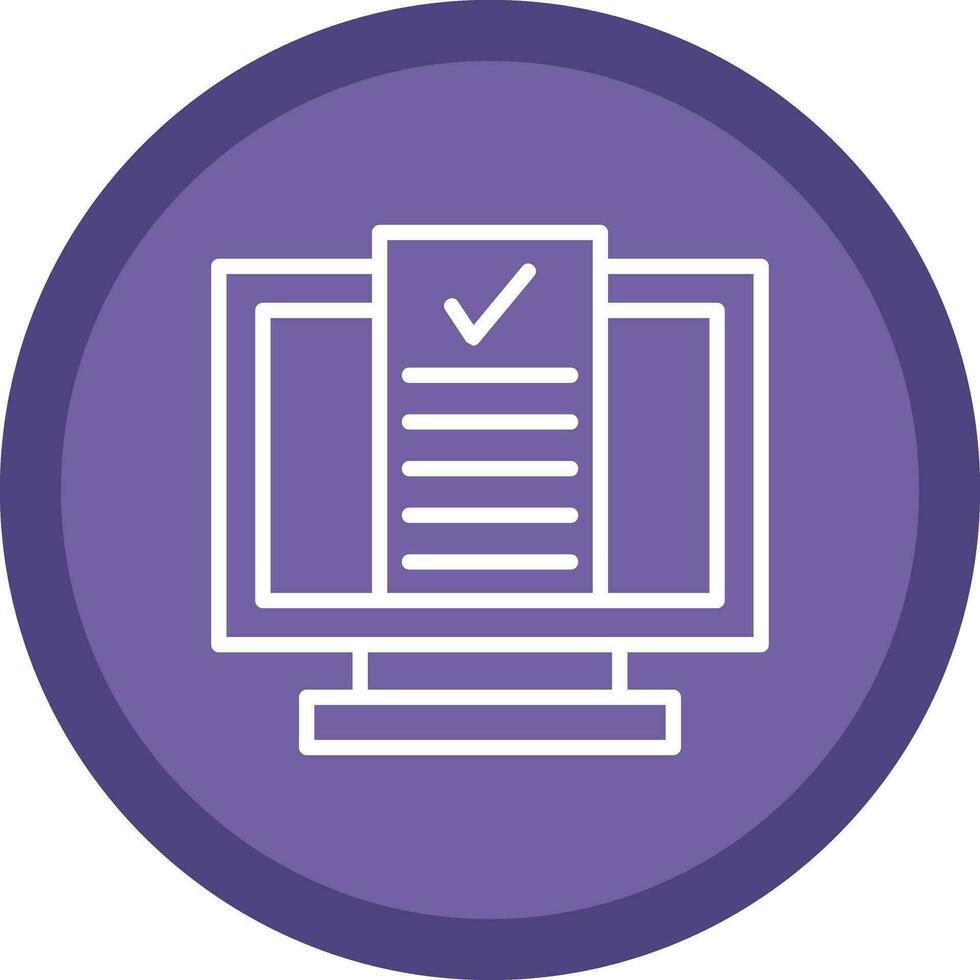 Desktop Computer Vector Icon Design