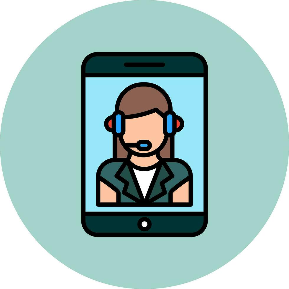 Customer Service Agent Vector Icon