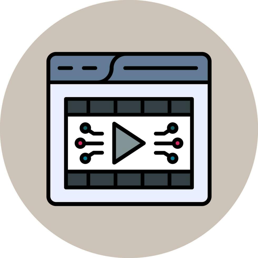 Video Player Vector Icon