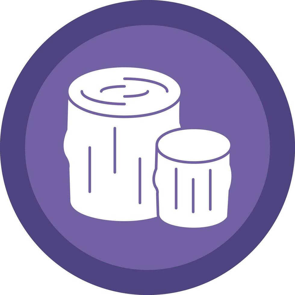 Log Vector Icon Design