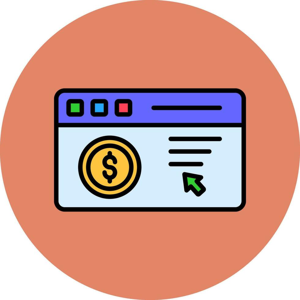 Pay Per Click Vector Icon