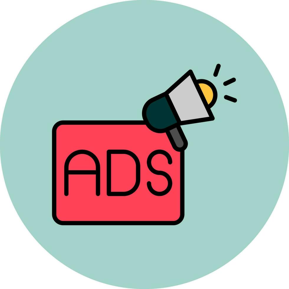 Advertising Vector Icon