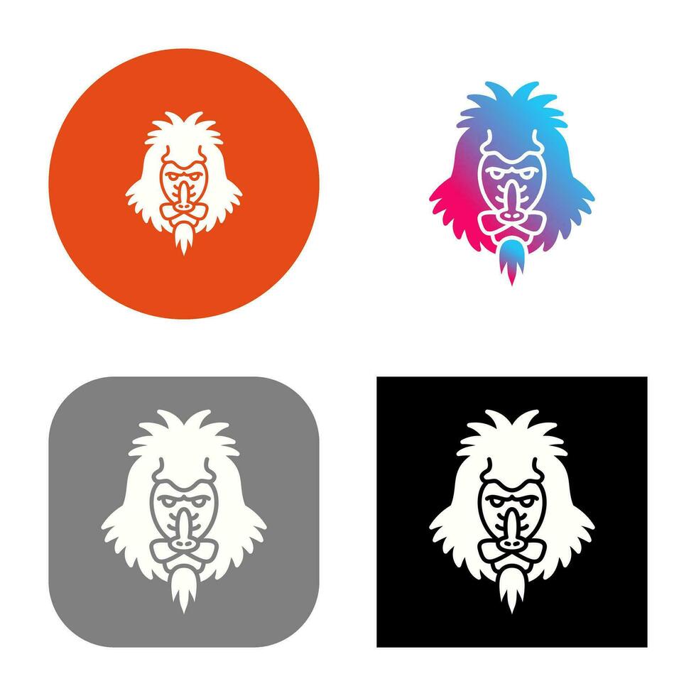 Mandrill Vector Icon