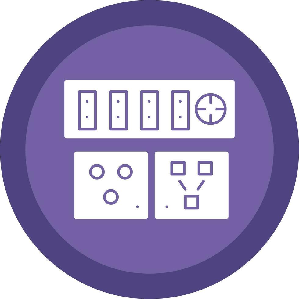 Electric outlet Vector Icon Design