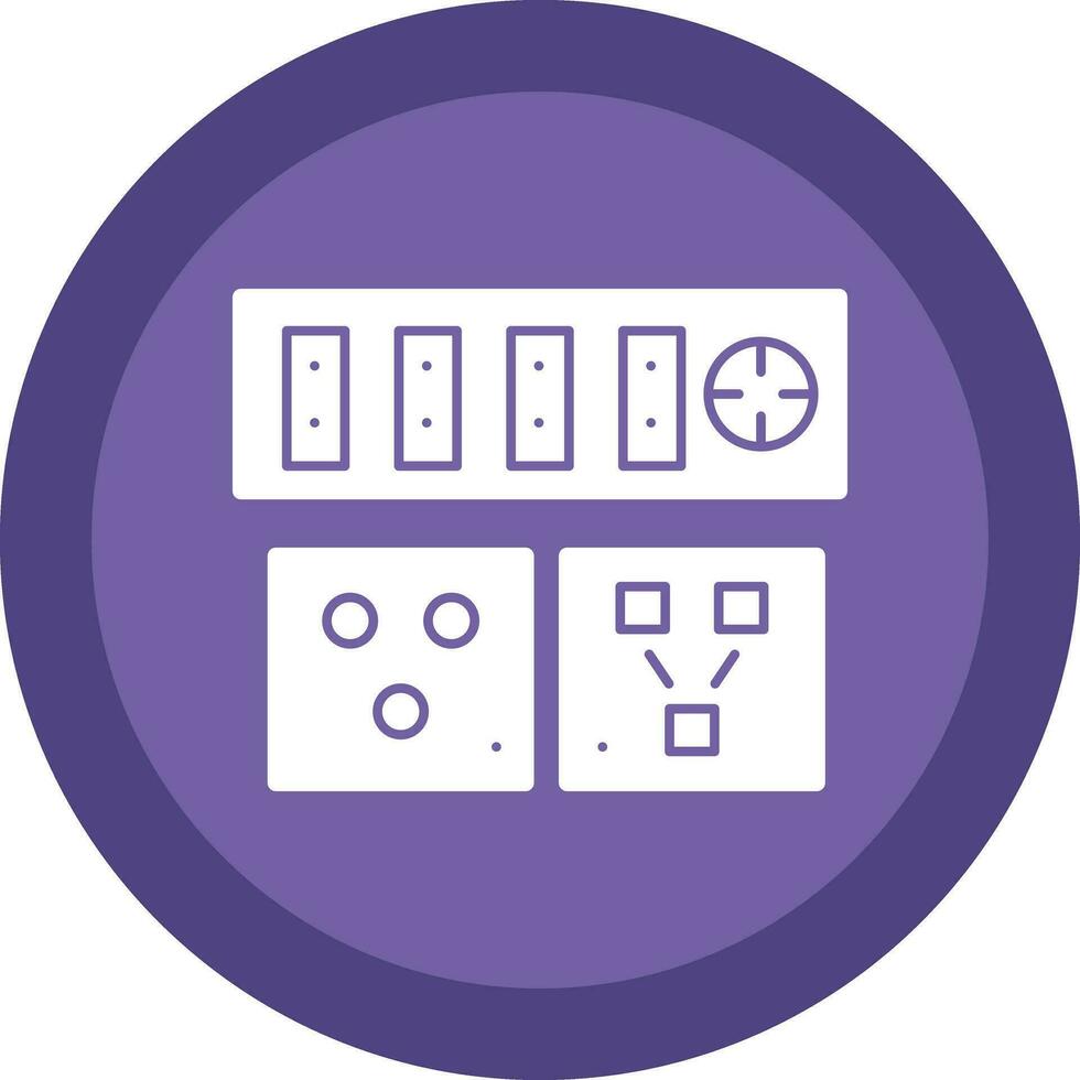 eléctrico toma de corriente vector icono diseño