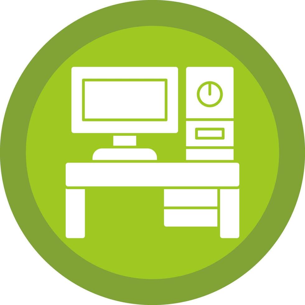 Desktop pc Vector Icon Design