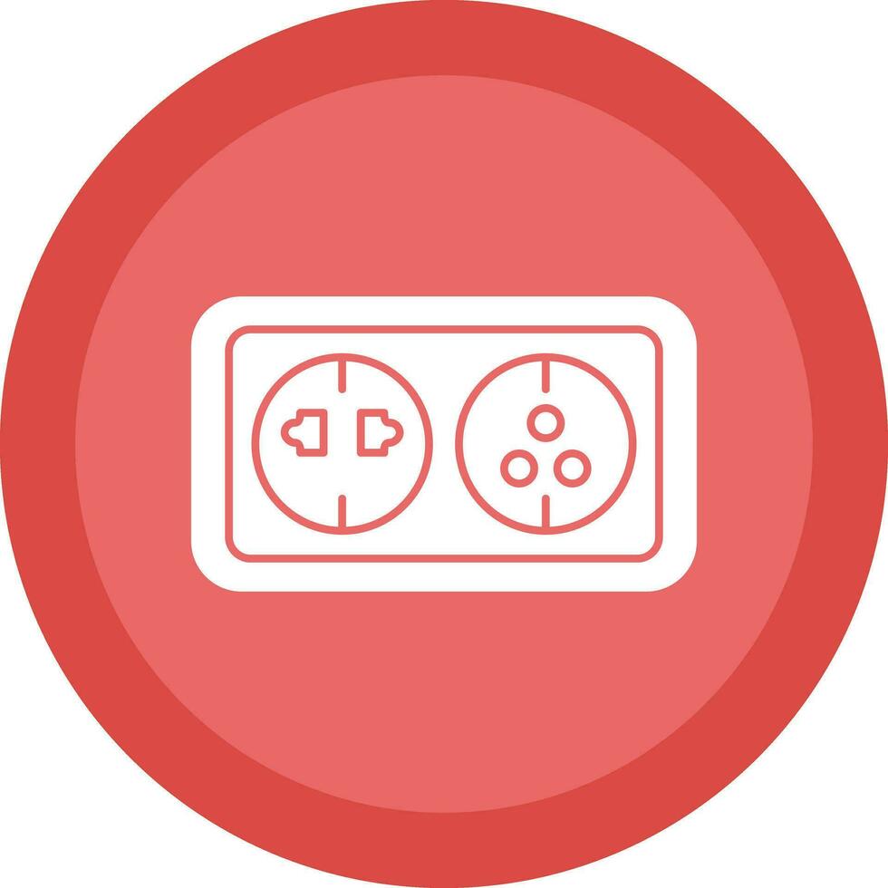 Wall socket Vector Icon Design