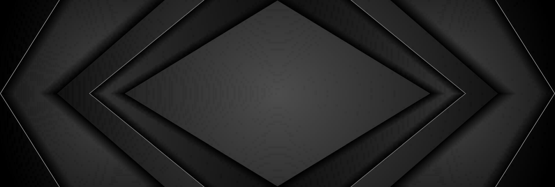 Black hi-tech concept abstract background vector