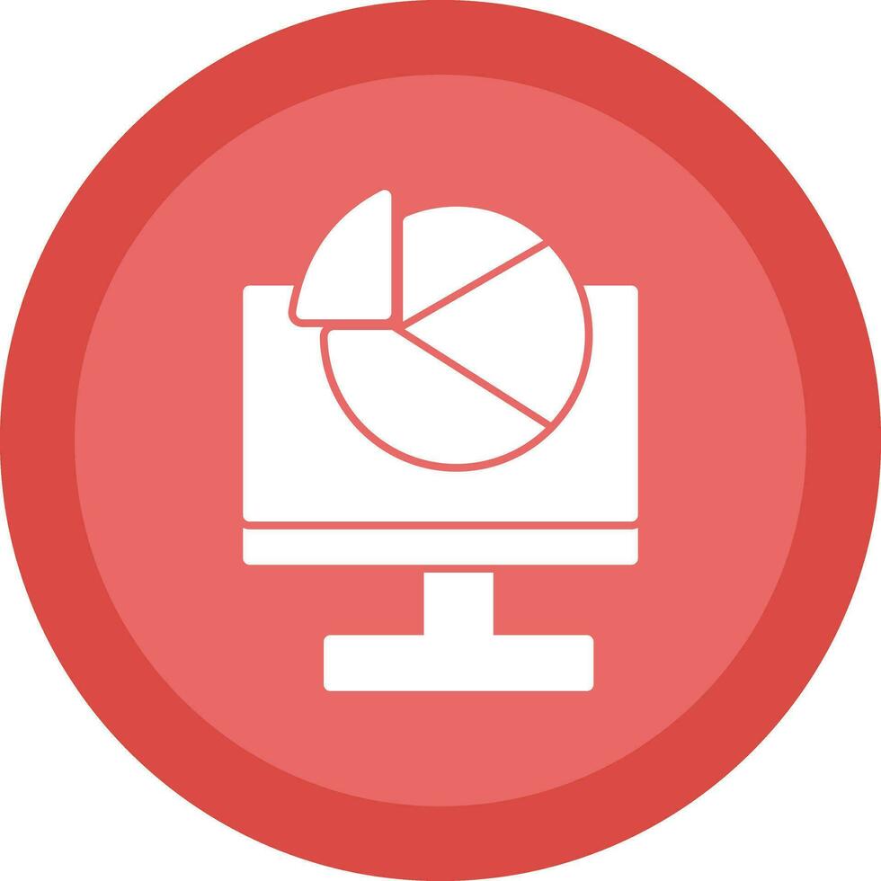 Pie Chart Vector Icon Design