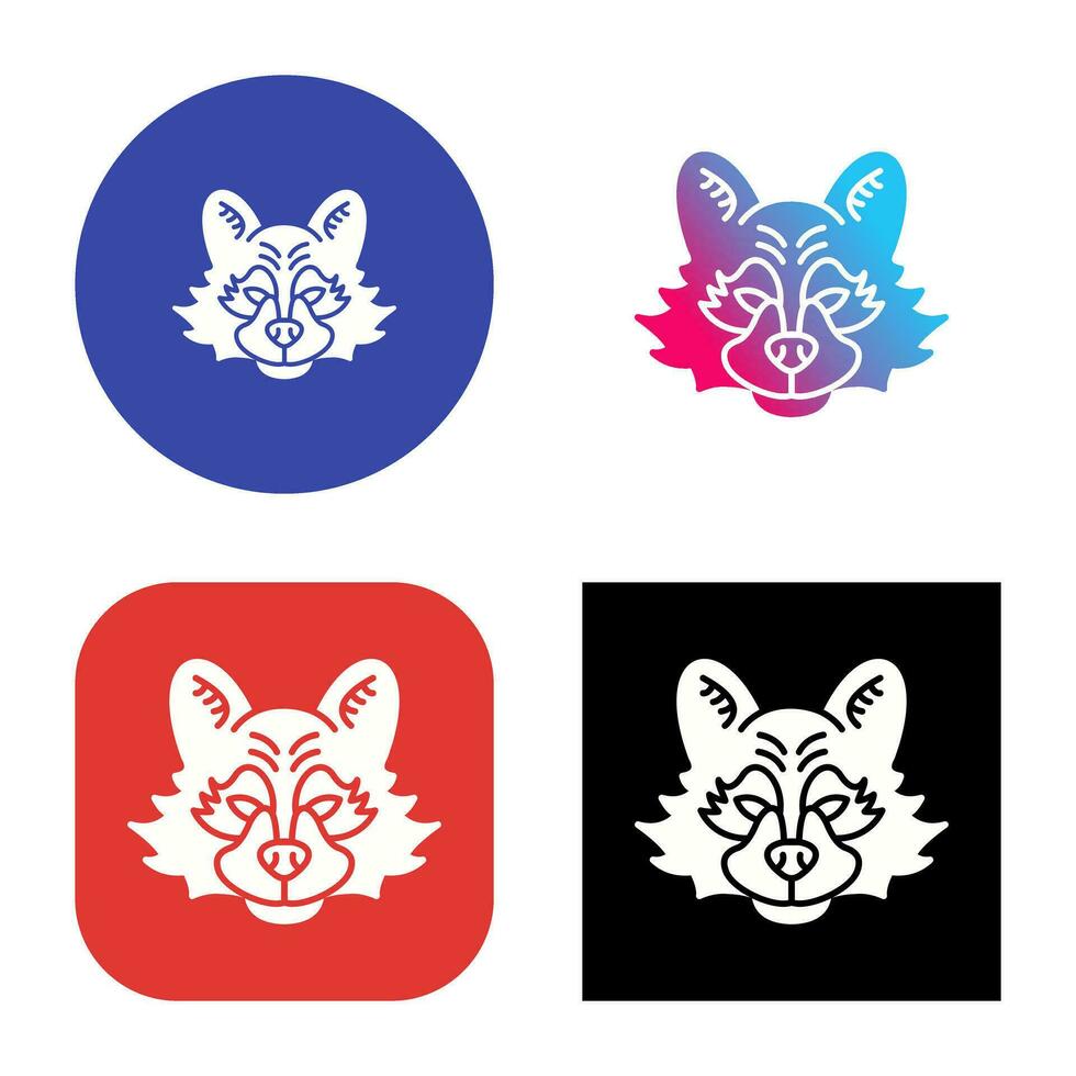 Raccoon Vector Icon