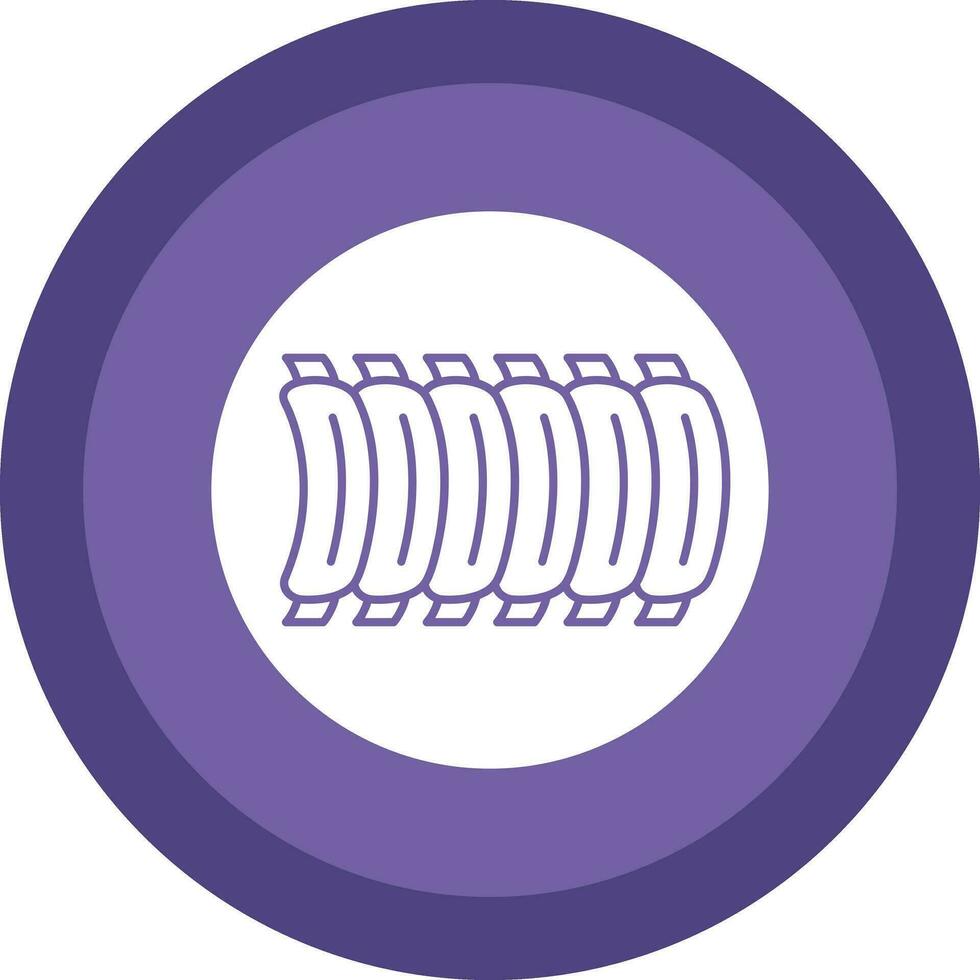 BBQ Ribs Vector Icon Design