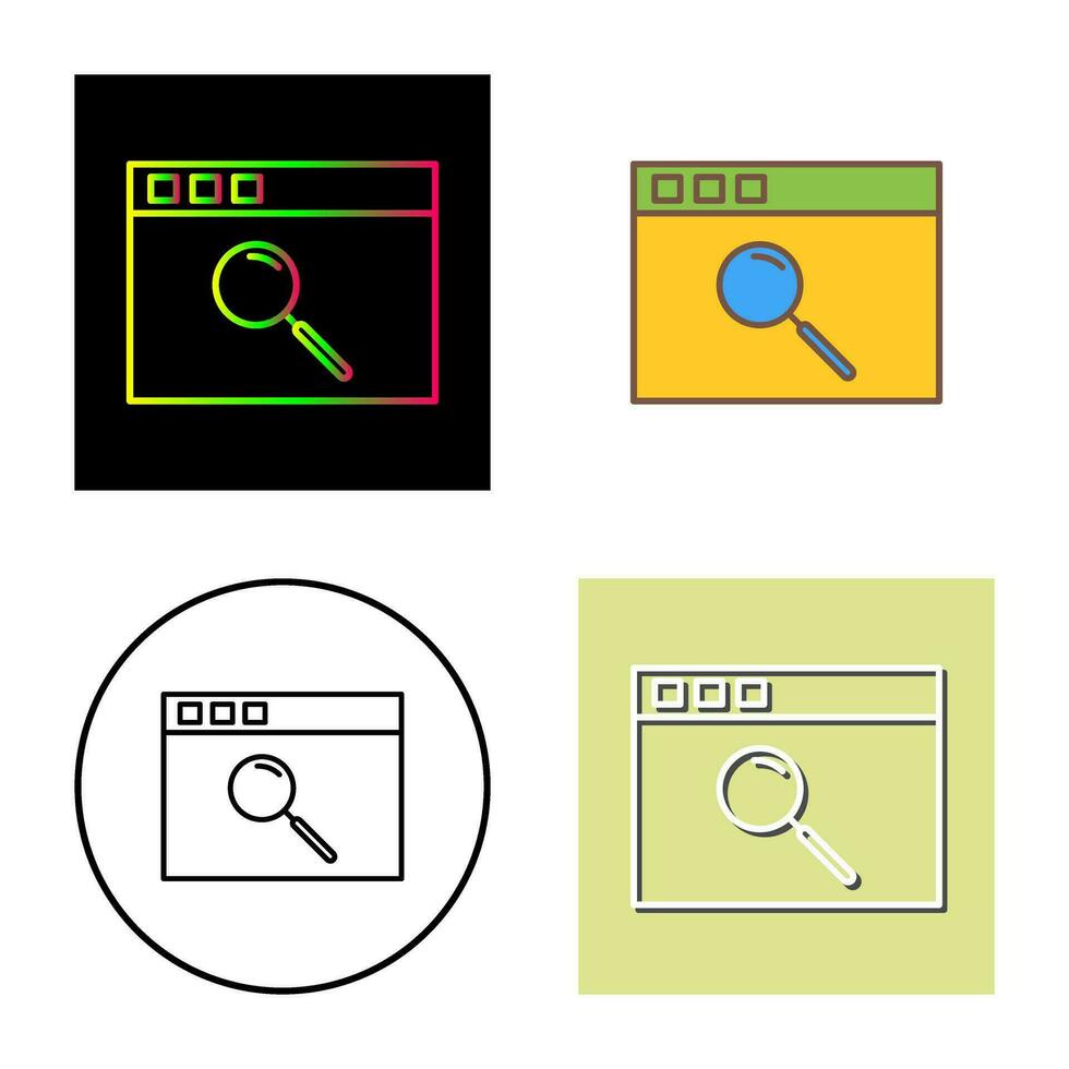 Unique Browser Vector Icon