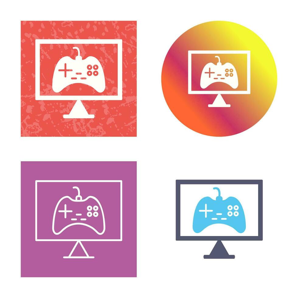 Unique Online Games Vector Icon