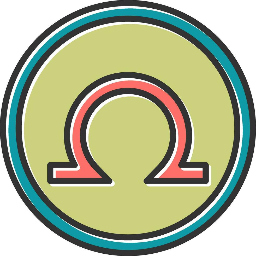 Omega Vector Icon