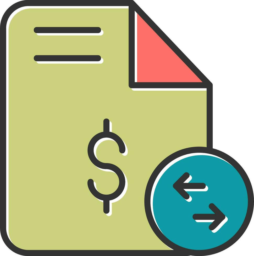 Transactional Data Vector Icon