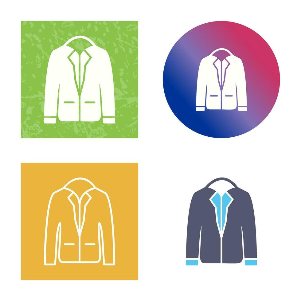 icono de vector de chaqueta elegante