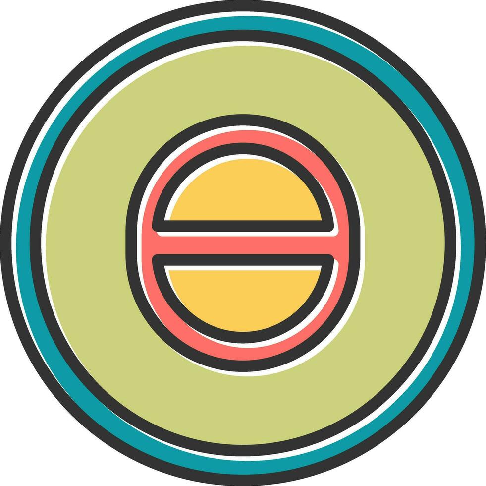 Theta Vector Icon