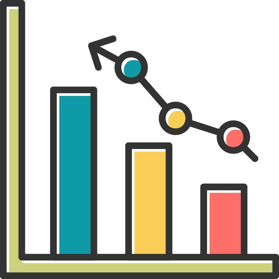 icono de vector de análisis de mercado