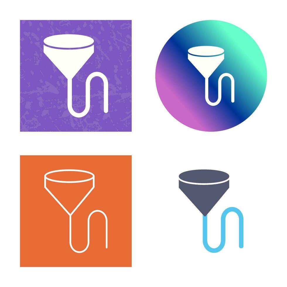 Unique Beer Bong Vector Icon