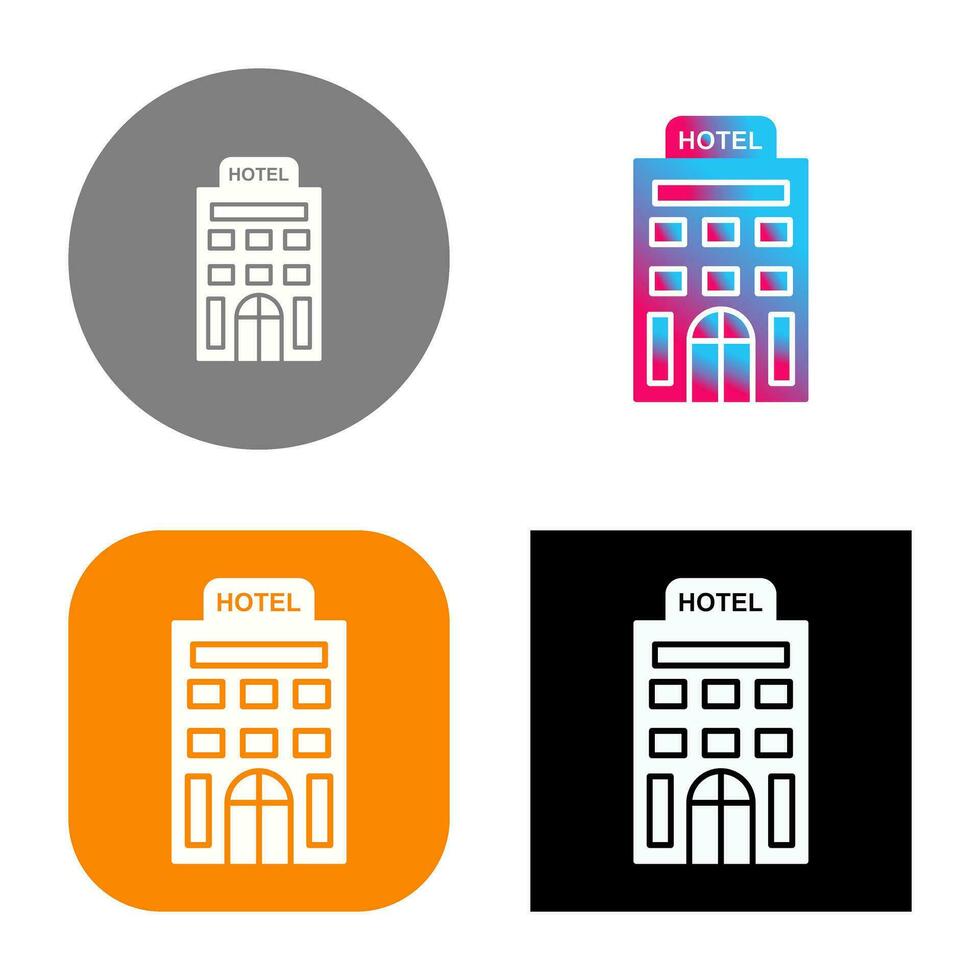 icono de vector de hotel