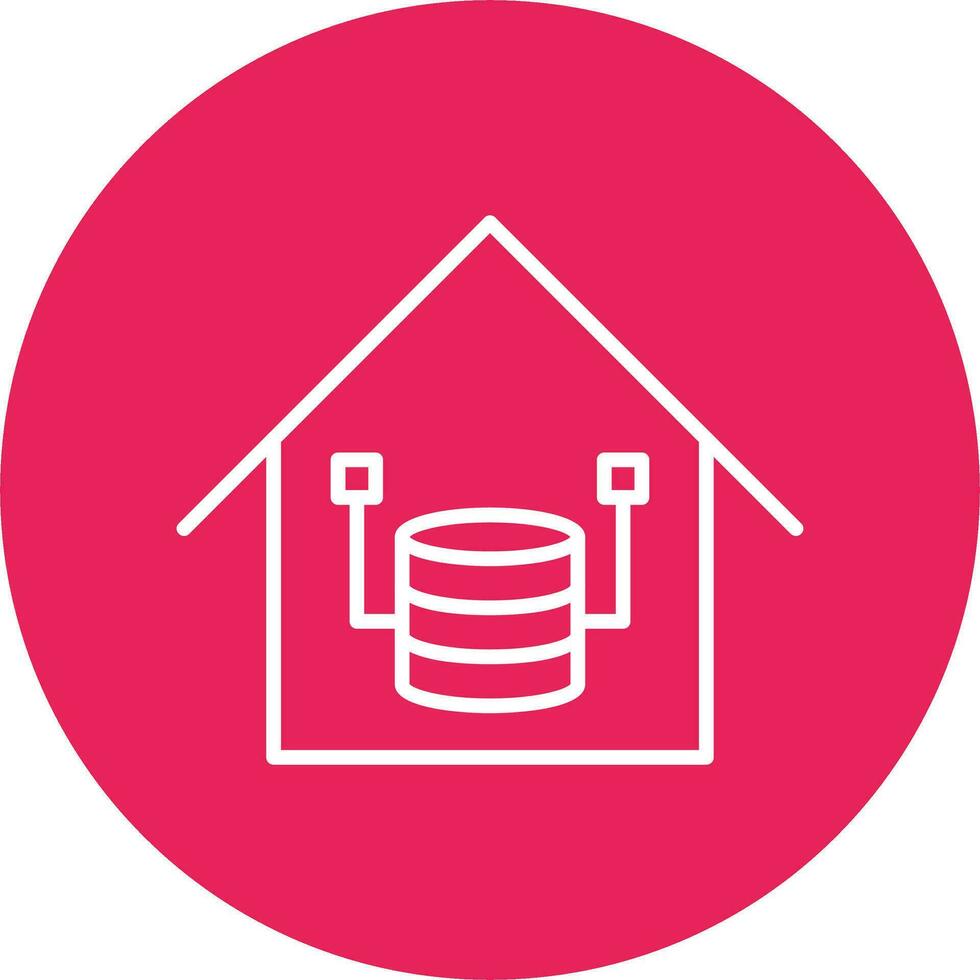 Data Warehouse Vector Icon