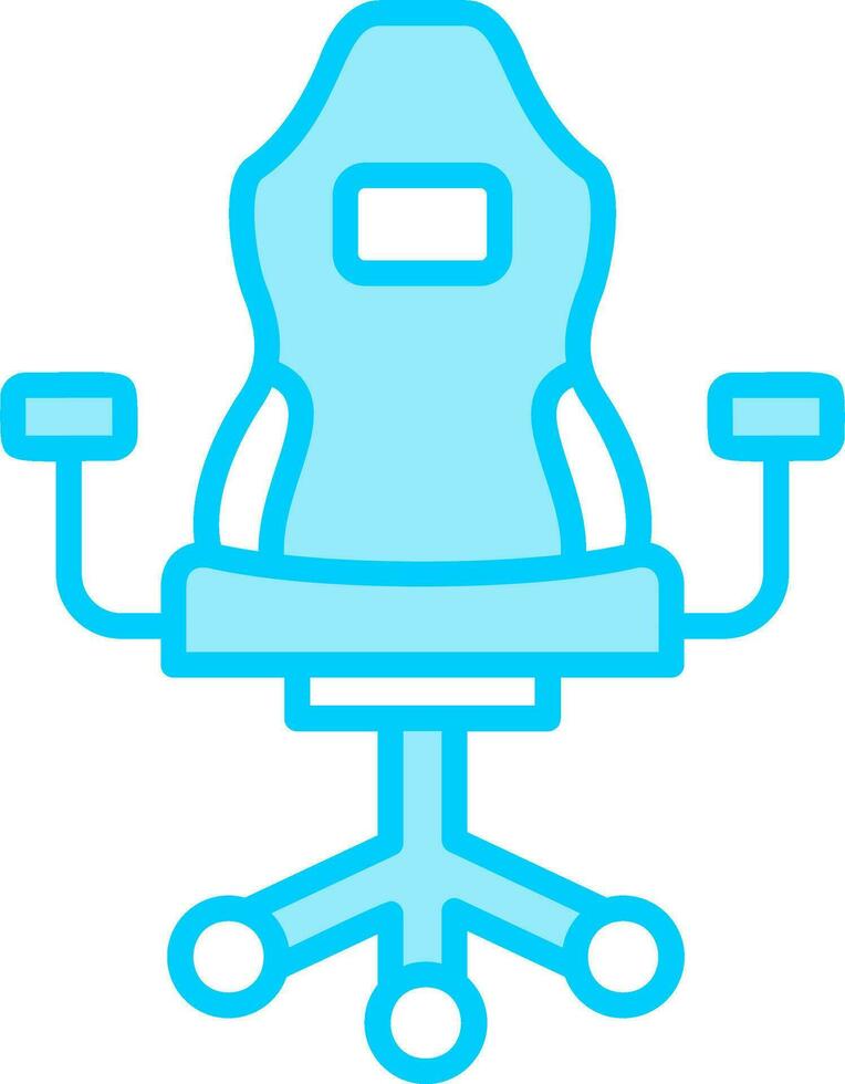 icono de vector de silla de juego