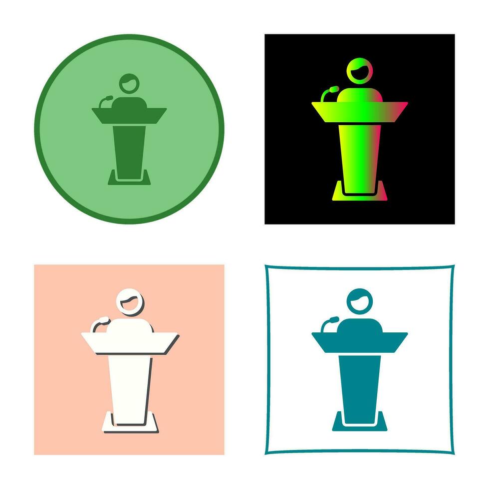 Elected Candidate Vector Icon