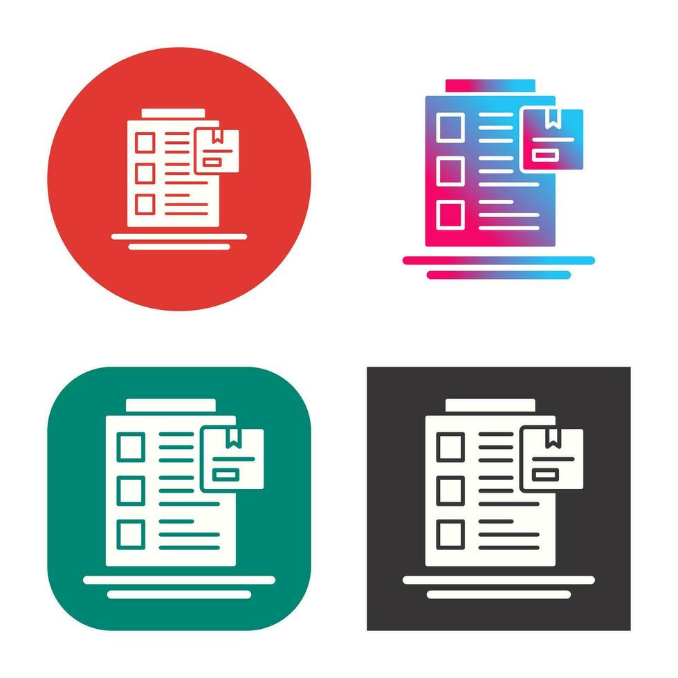 Order List Vector Icon 30945956 Vector Art at Vecteezy