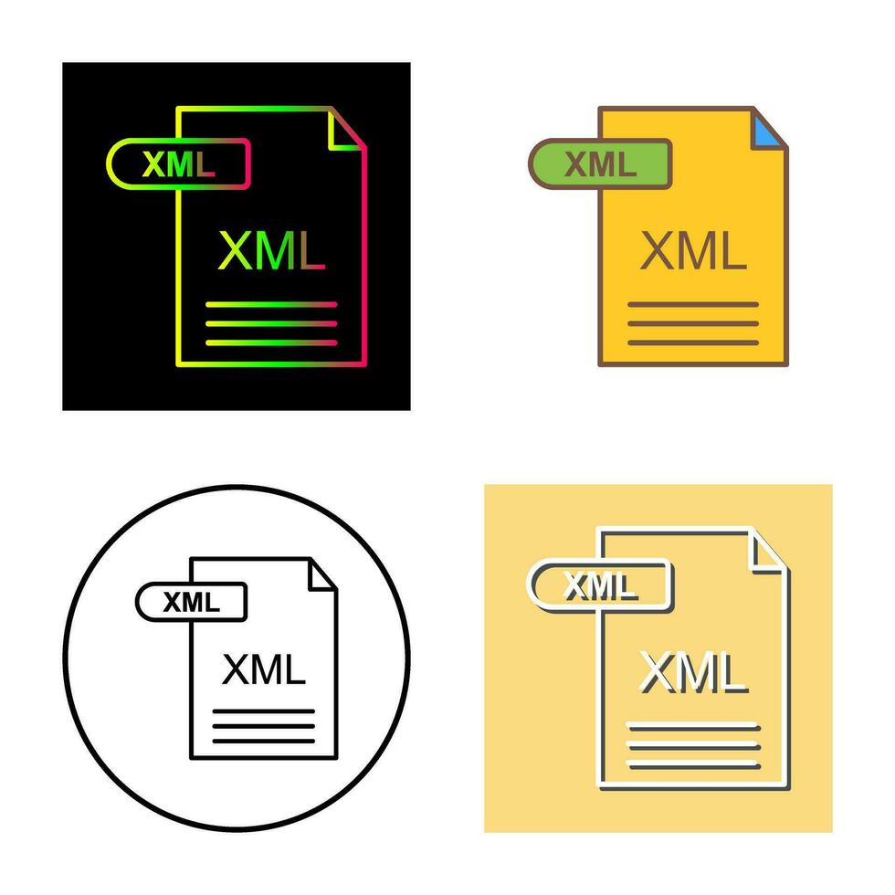 XML Vector Icon