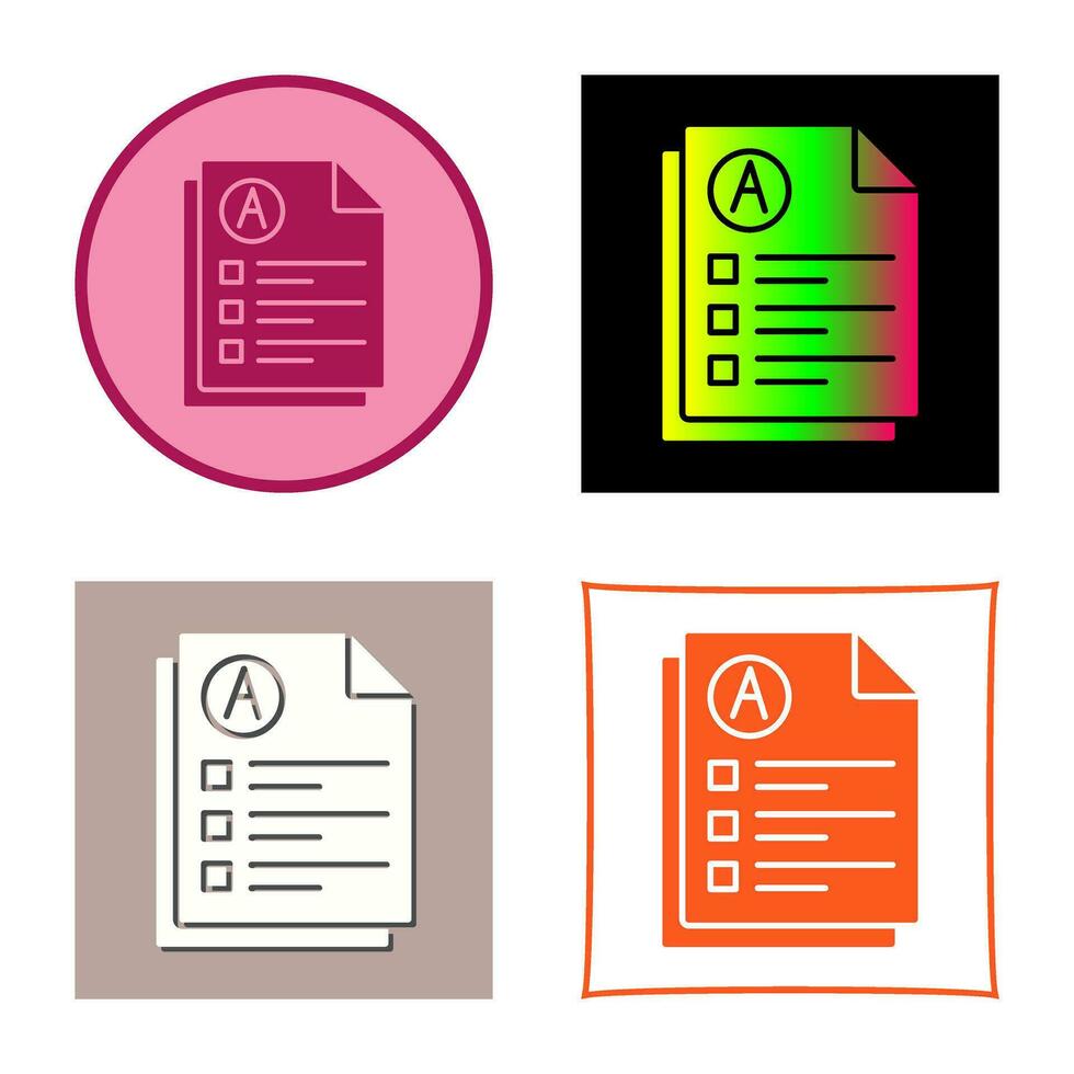 Exam Vector Icon